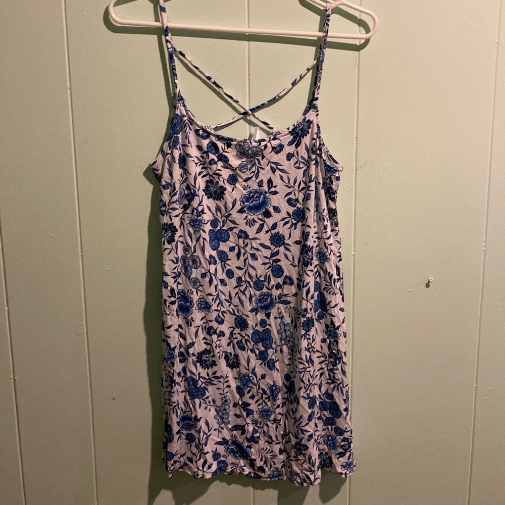 H&M Blue Floral Dress